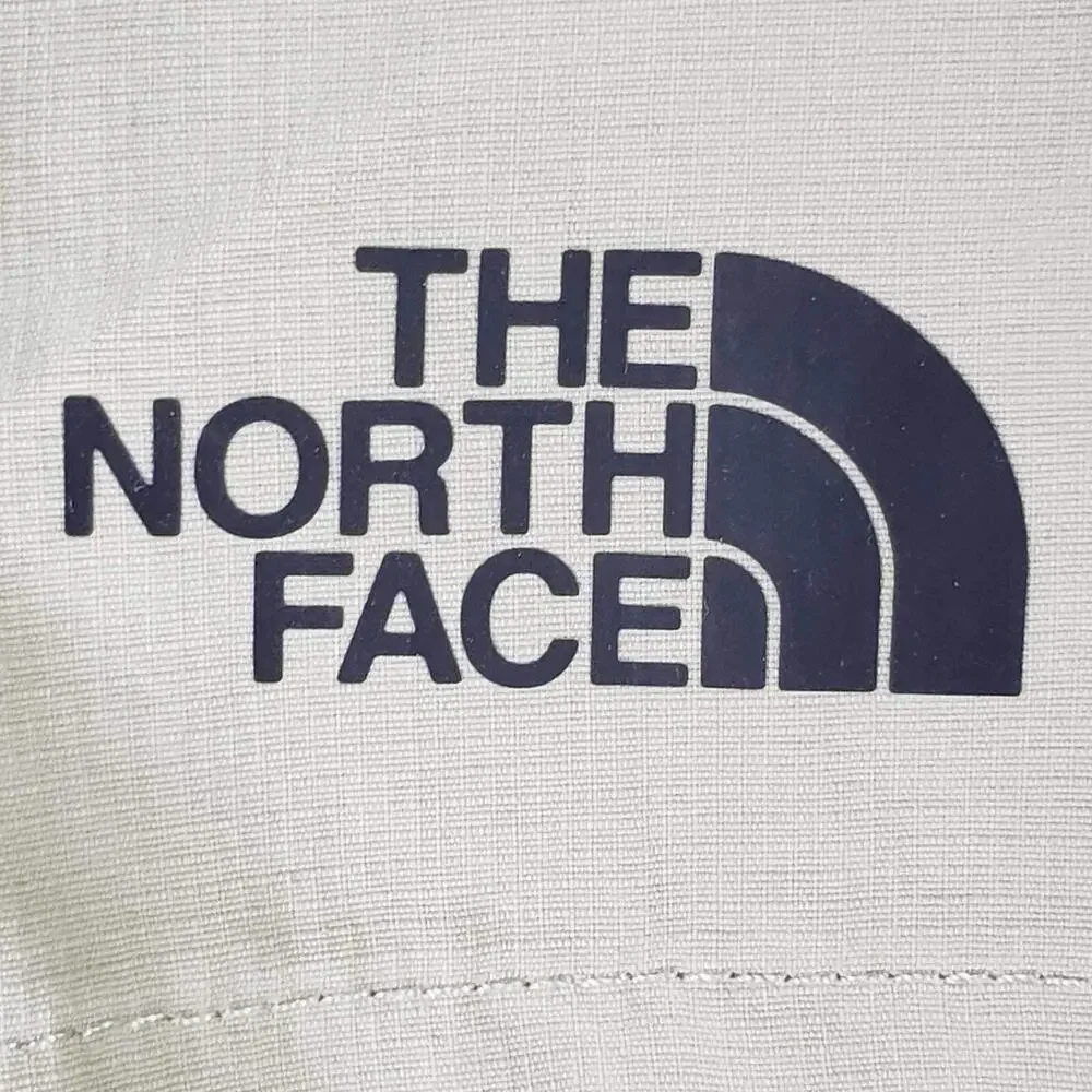 The North Face Shorts Mens Size XXL Tan Beige Hiking Nylon Flat Front